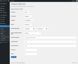 Page screenshot: Content Egg → Prefill
