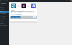 Page screenshot: ‹ Test site — WordPress