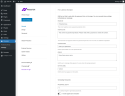 Page screenshot: Passster &rarr; Settings