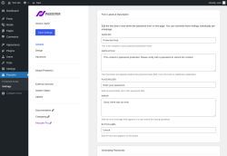 Page screenshot: Passster &rarr; Settings