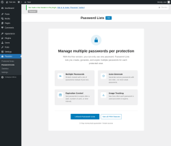 Page screenshot: Passster &rarr; Password Lists