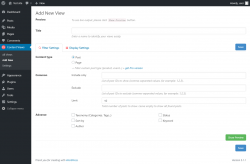Page screenshot: Content Views &rarr; Add New