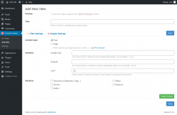Page screenshot: Content Views &rarr; Add New