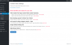 Page screenshot: Content Views &rarr; Settings