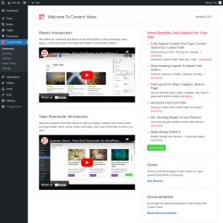 Page screenshot: Content Views