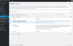 Page screenshot: Plugins ‹ Test site — WordPress