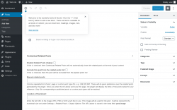 Page screenshot: Add New Post &lsaquo; Test site &mdash; WordPress