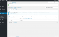 Page screenshot: Plugins &lsaquo; Test site &mdash; WordPress