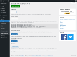 Page screenshot: Tools &rarr; Related Posts Tools