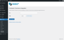 Page screenshot: Settings &rarr; Contractor Commerce