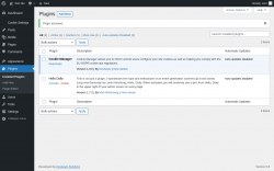 Page screenshot: Plugins &lsaquo; Test site &mdash; WordPress