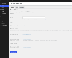 Page screenshot: Cookie Settings
