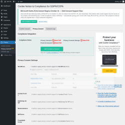 Page screenshot: Privacy &rarr; Privacy Consent&nbsp;NEW!