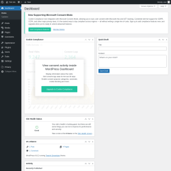 Page screenshot: Dashboard ‹ Test site — WordPress