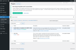 Page screenshot: Plugins ‹ Test site — WordPress