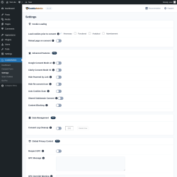 Page screenshot: CookieAdmin &rarr; Settings