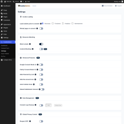 Page screenshot: CookieAdmin &rarr; Settings