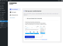 Page screenshot: Cookiebot