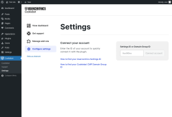 Page screenshot: Cookiebot → Settings