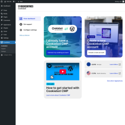 Page screenshot: Cookiebot