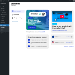 Page screenshot: Cookiebot
