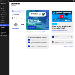 Page screenshot: Cookiebot