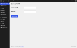 Page screenshot: Cookies GDPR