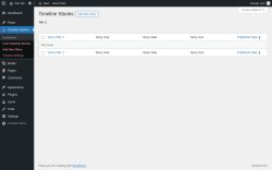 Page screenshot: Timeline Addons → Cool Timeline Stories