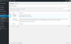 Page screenshot: Plugins ‹ Test site — WordPress