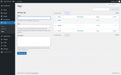 Page screenshot: Logs &rarr; Tags