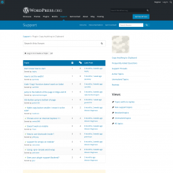 Page screenshot: Settings → Support Forum