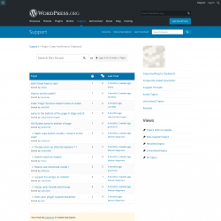 Page screenshot: Settings → Support Forum