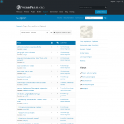 Page screenshot: Settings → Support Forum