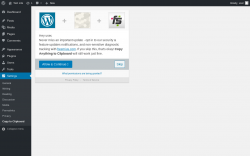 Page screenshot: Copy to Clipboard ‹ Test site — WordPress