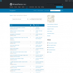 Page screenshot: Settings → Support Forum