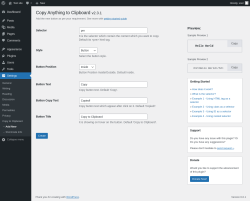 Page screenshot: Settings →  → Add New