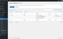 Page screenshot: Settings → Copy to Clipboard