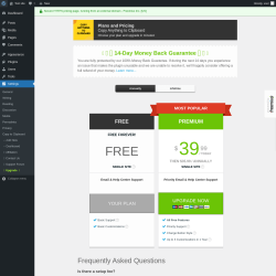 Page screenshot: Settings → Upgrade  ➤