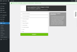 Page screenshot: Settings → Contact Us