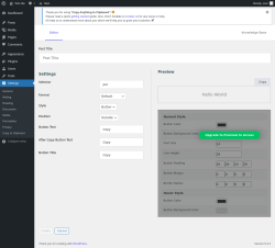 Page screenshot: Settings →  → Add New