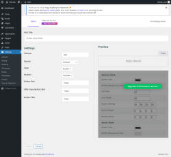 Page screenshot: Settings →  → Add New