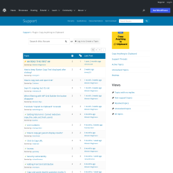 Page screenshot: Settings → Support Forum