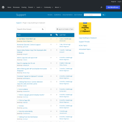Page screenshot: Settings → Support Forum