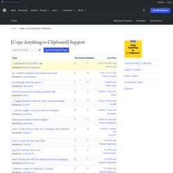 Page screenshot: Settings → Support Forum