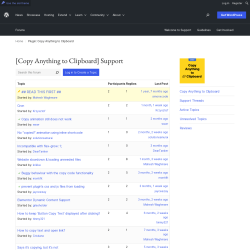 Page screenshot: Settings → Support Forum