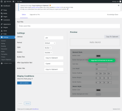 Page screenshot: Settings →  → Add New