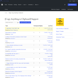 Page screenshot: Settings → Support Forum