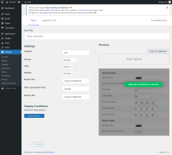 Page screenshot: Settings →  → Add New