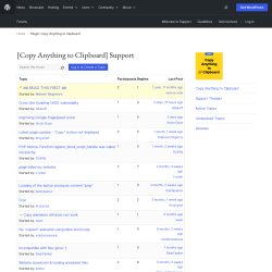 Page screenshot: Settings → Support Forum