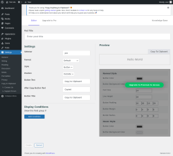 Page screenshot: Settings →  → Add New